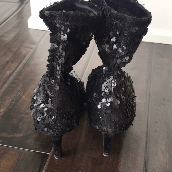 Zara | Sequin Velvet Dance Boots - Picture 7 of 8